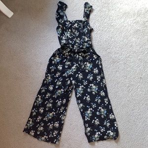 American Eagle floral jumpsuit